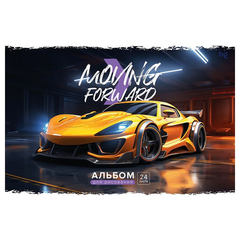 Альбом для рисования 24л., А4, на скрепке BG "Next"