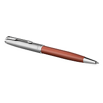 Ручка шариковая Parker "Sonnet Sand Blasted Metal&Orange Lacquer" черная, 1,0мм, поворот., подарочная упаковка