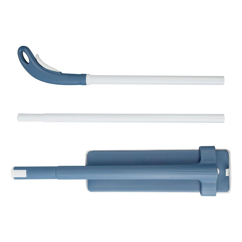 Швабра OfficeClean Professional, с отжимом и распылителем воды, плоский бак для воды, насадка из микрофибры