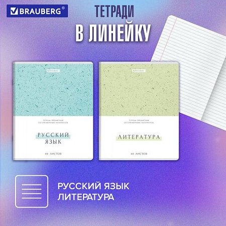 Тетради предметные, КОМПЛЕКТ 12 ПРЕДМЕТОВ, 48 л., обложка картон, BRAUBERG "HARMONY", 405167