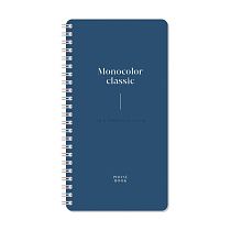 Телефонная книга А5, 80л., на гребне OfficeSpace "Моноколор. Dark azure", с высечкой