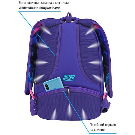 Рюкзак Berlingo inStyle "Retro Future" 41*27*20см, 3 отделения, 1 карман, эргономичная спинка 