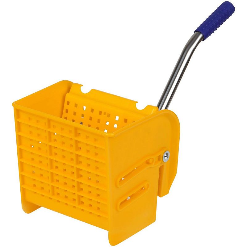 Тележка уборочная-ведро OfficeClean Professional, 2 секции, 20л, прямоугол., механич. отжим, желтая