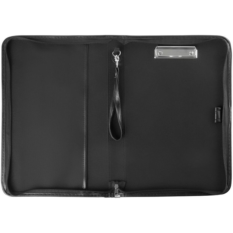 Папка деловая OfficeSpace "Hannover" кожзам, на молнии, ручка-петля, зажим для бумаг 