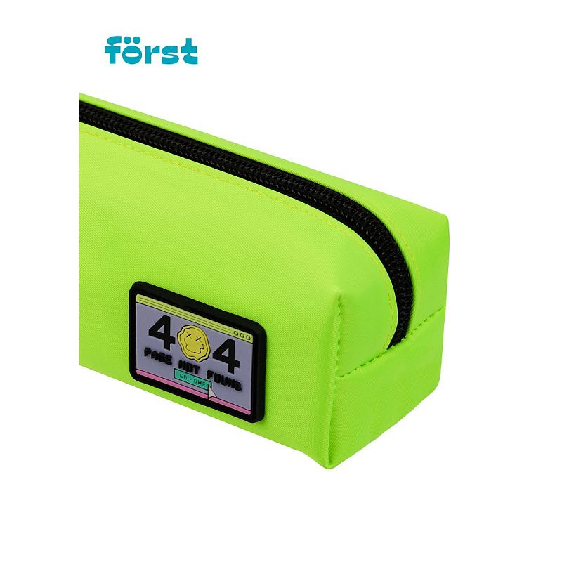 Пенал мягкий 1 отделение, 210*55*55 Först "Lime", полиэстер 