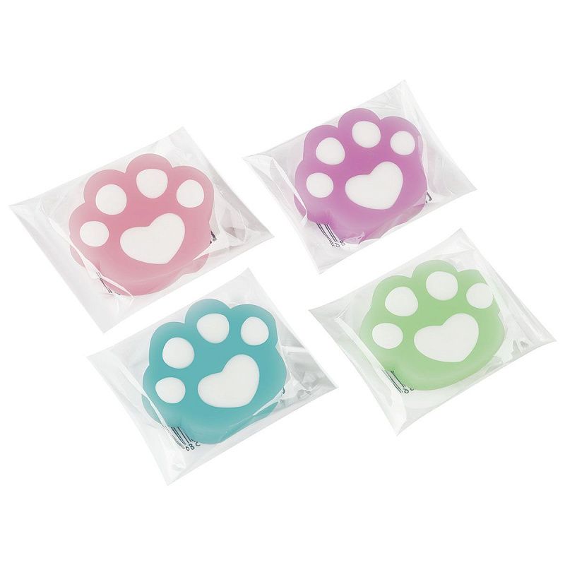 Ластик MESHU "Cute Paw", фигурный, 38*33*10мм, ПВХ, дисплей бокс, ассорти 