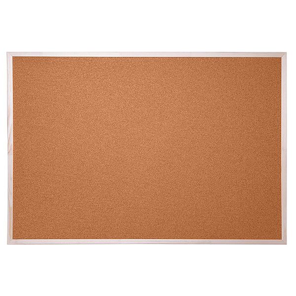 Доска пробковая OfficeSpace, 90*120см, деревянная рамка