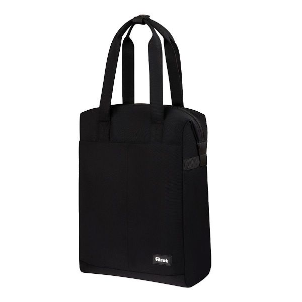 Рюкзак Först F-Casual "Dark Black" 42*28,5*12,5см, 1 отделение, 1 карман, уплотненная спинка