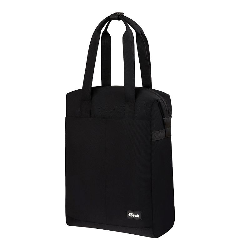 Рюкзак Först F-Casual "Dark Black" 42*28,5*12,5см, 1 отделение, 1 карман, уплотненная спинка