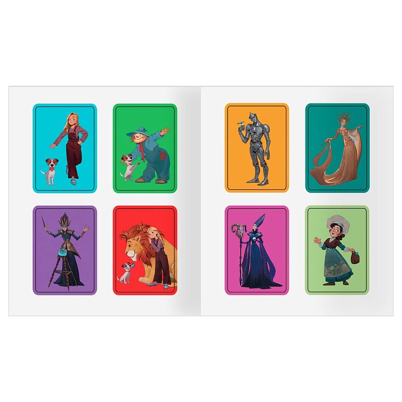 Раскраска с наклейками А4, 8стр., ТРИ СОВЫ "Волшебник Изумрудного города"