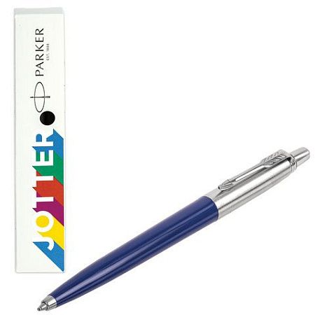 Ручка шариковая PARKER "Jotter Plastic CT", корпус синий, ежедневник А5 синий, пакет, 880896 