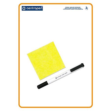 Доска для рисования с маркером двухсторонняя Centropen, А4