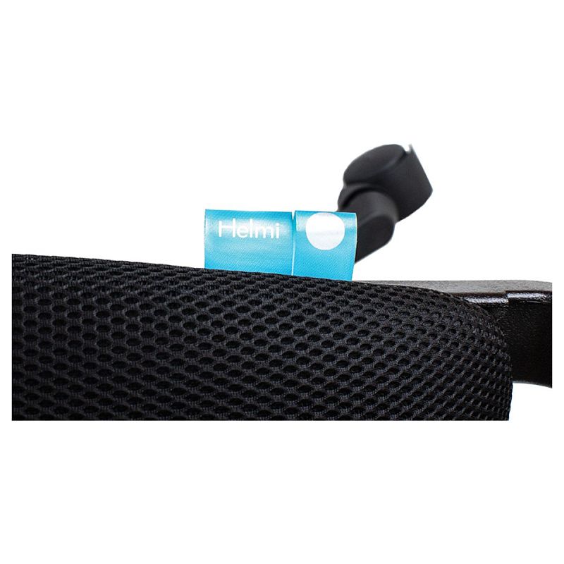 Кресло оператора Helmi HL-M95 R (695) "Airy", спинка сетка оранжевая/сиденье ткань TW черная, пиастра