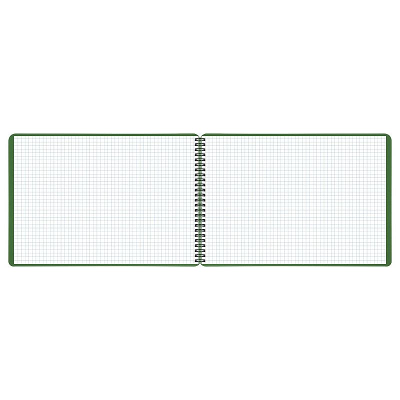 Блокнот А4 80л. на гребне BG "Base", пластиковая обложка, зеленый