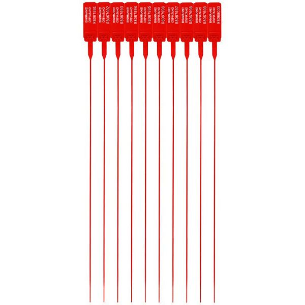 Пломба пластиковая сигнальная Альфа-МД 350мм, красная