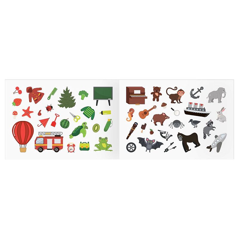 Альбом с наклейками ТРИ СОВЫ "100 наклеек. Изучаем цвета", А5, 100шт.