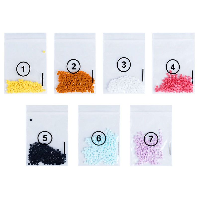 Алмазная мозаика, открытка ТРИ СОВЫ Люблю тебя "Самый лучший день", пакет с европодвесом