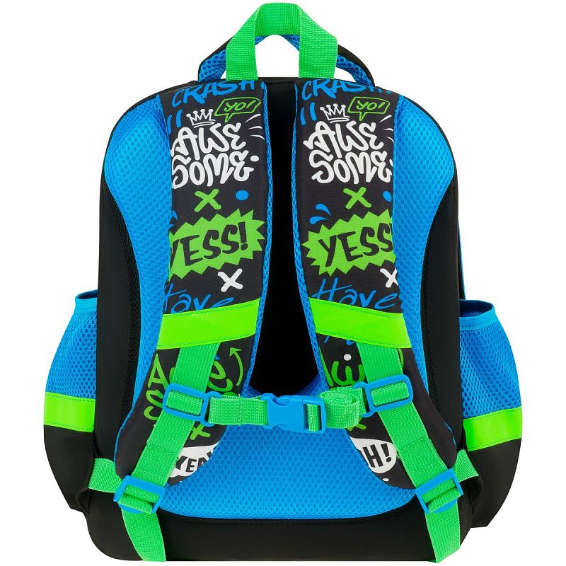 Ранец ArtSpace School Friend Light"Crash" 35*29*12см, 2 отделения, 2 кармана, анатомическая спинка 
