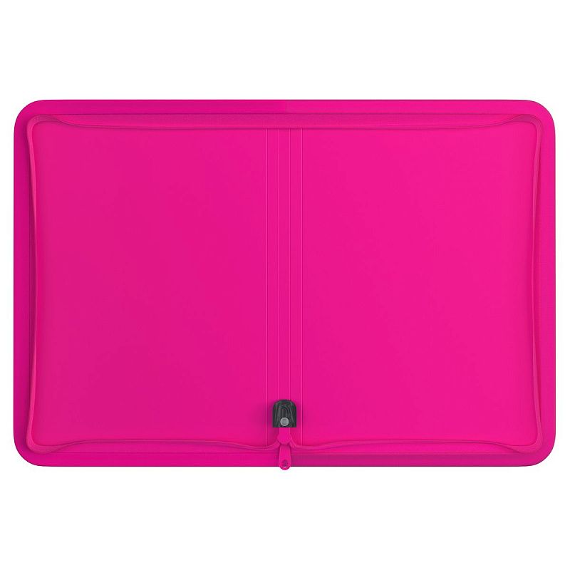 Папка на молнии Berlingo "Your Way" А4, 600мкм, розовый неон 