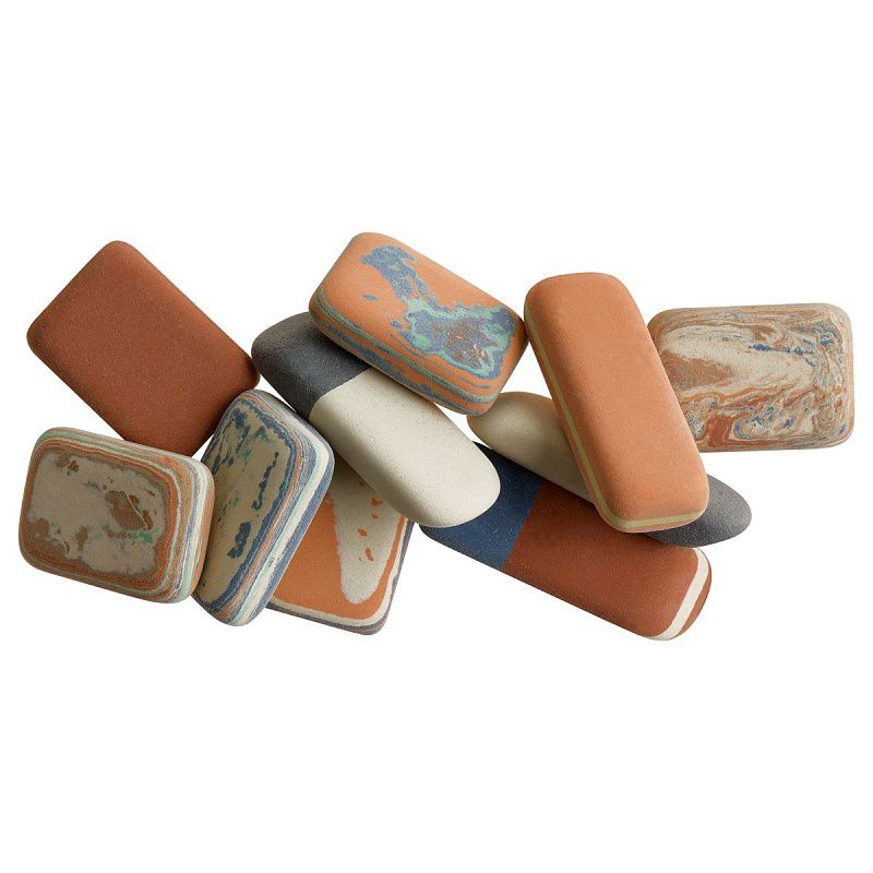 Набор ластиков Koh-I-Noor, 50г., овальный, комбинированный, натуральный каучук, европодвес 