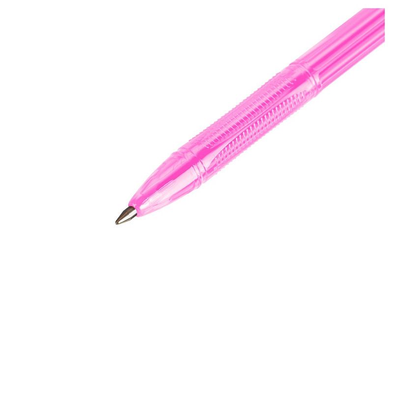 Ручка шариковая СТАММ "555" синяя, 0,7мм, неоновый микс 