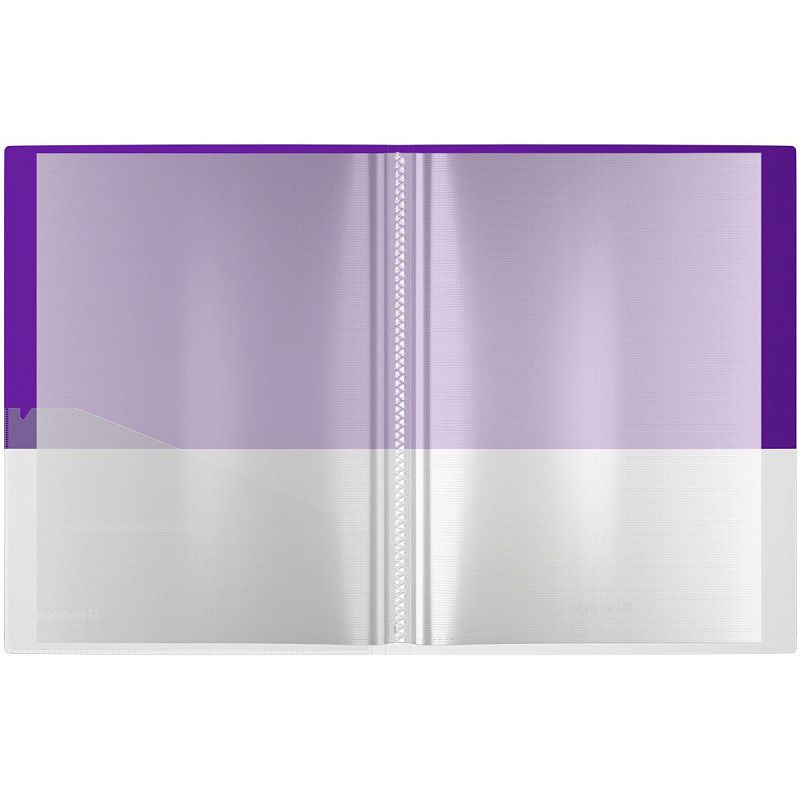 Папка с 20 вкладышами Berlingo "Semicolor" А4, 17мм, 700мкм, с внутр. карманом, сиреневая, софт-тач 
