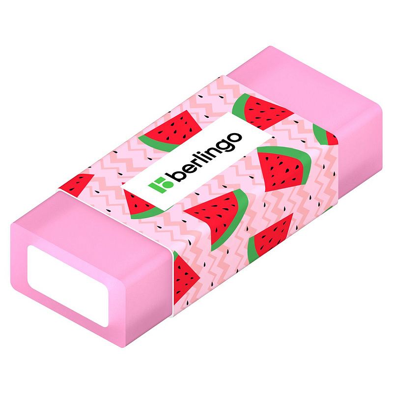 Ластик Berlingo "Funline. Fruits and Flowers", 4шт., прямоугольные, 50*20*11мм, блистер 