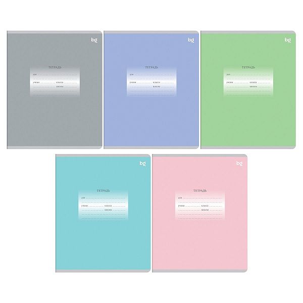 Тетрадь 12л., линия BG "Первоклассная", Mix