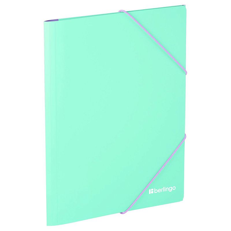 Папка на резинке Berlingo "Haze" А4, пластик, 600мкм, софт-тач, ассорти 