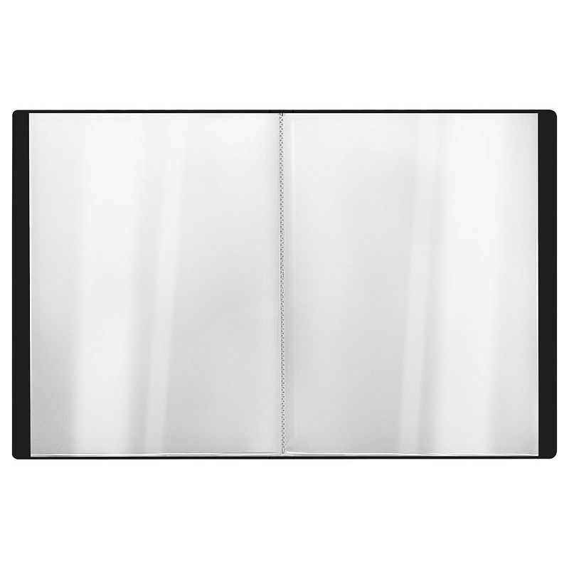 Папка с 10 вкладышами СТАММ "Стандарт" А4, 9мм, 600мкм, пластик, черная 