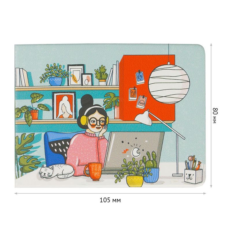 Обложка для студенческого билета, пропуска, удостоверения OfficeSpace "Calm", ПВХ, фотопечать 