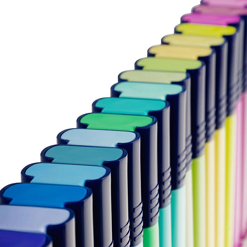 Набор текстовыделителей Luxor "Highlighter" 24цв., 1-4,5мм, чехол с европодвесом 