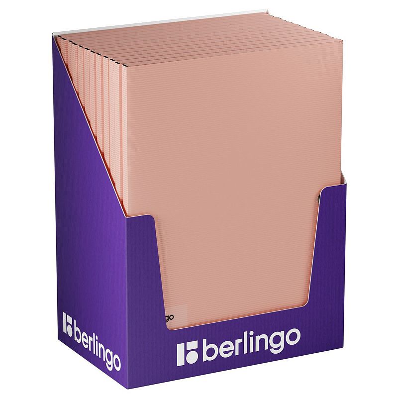 Папка на кнопке Berlingo "Instinct" А4, пластик, 600мкм, фламинго 