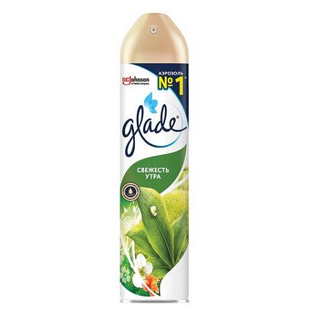 Освежитель воздуха аэрозольный 300 мл, GLADE "Свежесть утра" 