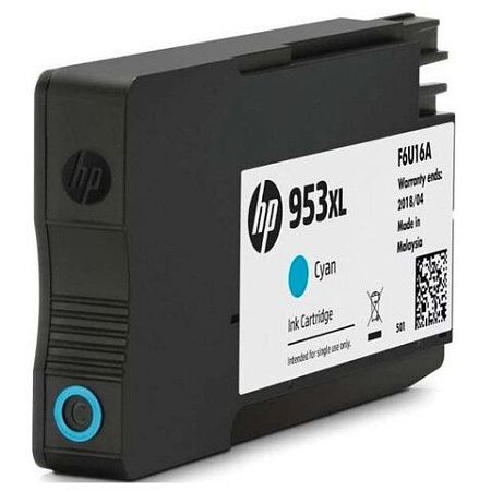 Картридж струйный HP (F6U16AE) Officejet Pro 8710/8210, №953XL, голубой, увеличенный ресурс 1600 стр., оригинальный 