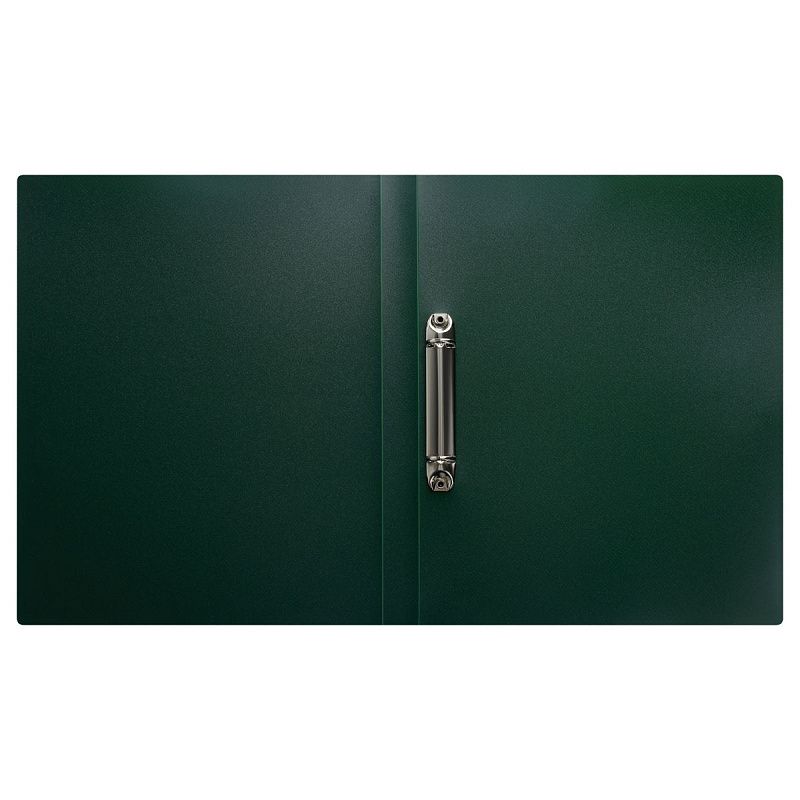 Папка на 2 кольцах СТАММ "Диагональ" А4, 25мм, 700мкм, пластик, изумруд 