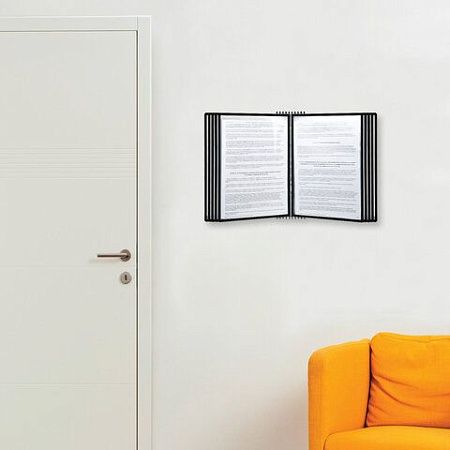 Демосистема настольная/настенная на 10 панелей, с 10 черными панелями А4, STAFF "Profit", 238218