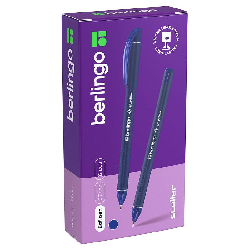 Ручка шариковая Berlingo "Stellar" синяя, 0,7мм 