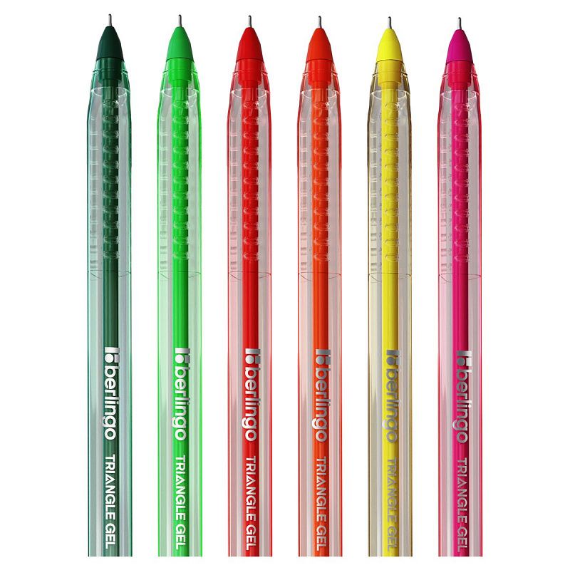 Набор гелевых ручек Berlingo "Triangle Gel" 10шт., 10цв., 0,5мм, корпус ассорти 