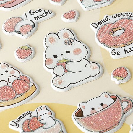 Наклейки объемные MESHU "Sweet mood", 10*23см, пакет европодвес