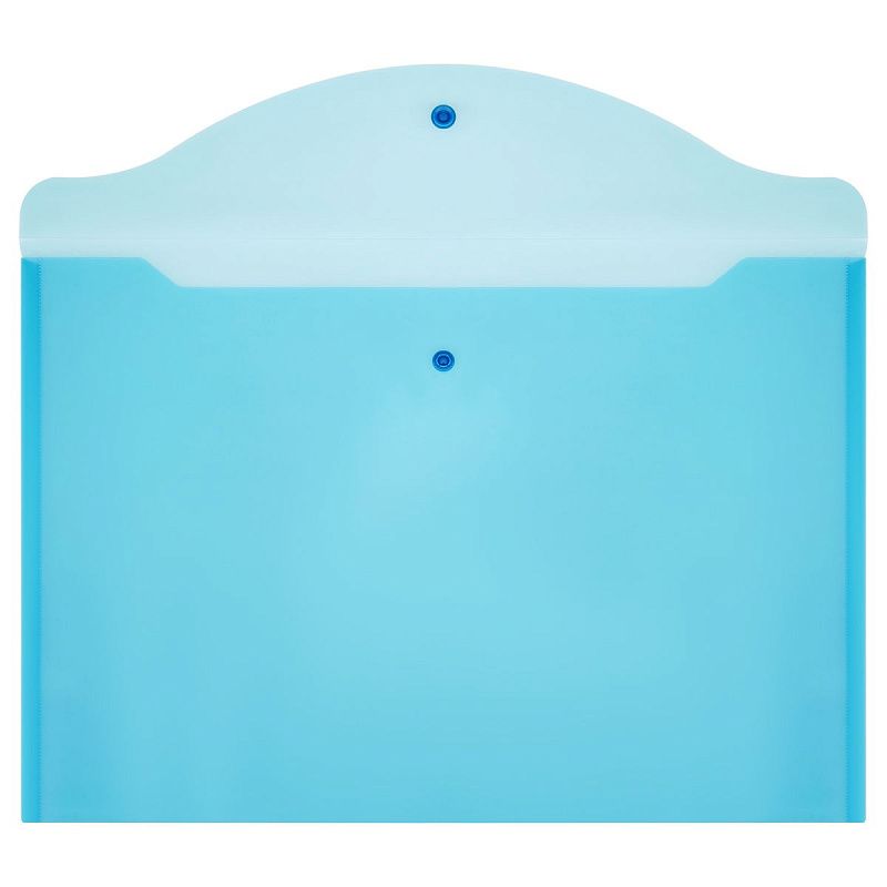 Папка-конверт на кнопке OfficeSpace А3, 180мкм, синяя 