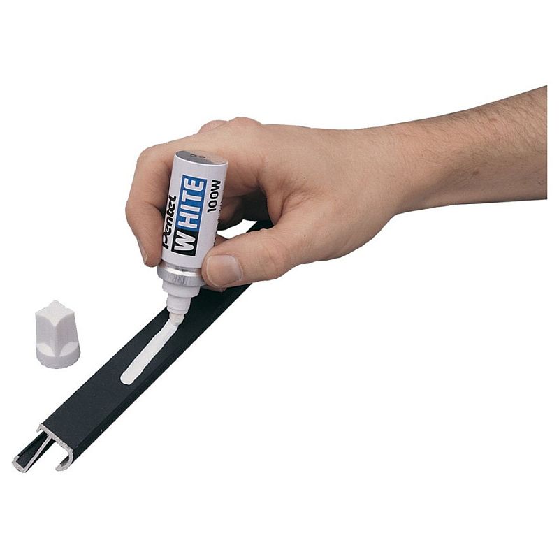 Маркер-краска Pentel "White", белый, 6,5мм, спиртовая основа, европодвес 