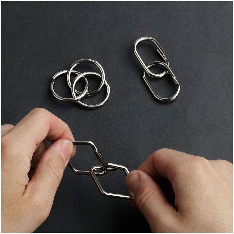 Головоломка металлическая малая ТРИ СОВЫ, ассорти, 1 уровень сложности 