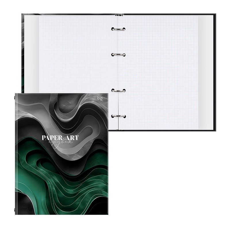 Тетрадь на кольцах А5, 120л., BG "Paper art", матовая ламинация
