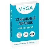 Порошок стиральный Vega, Лотос Универсал, 400г, картонная коробка 