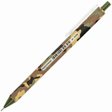 Карандаш механический 0,5 мм, BRAUBERG SOFT PRINT MILITARY, HB, корпус soft-touch ассорти, 181959 