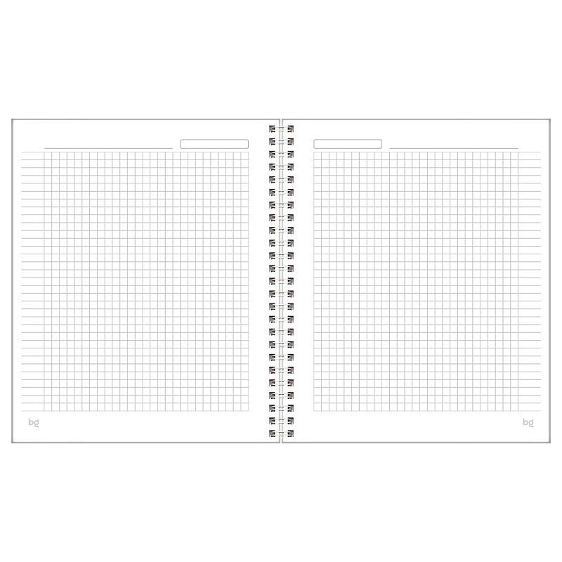 Тетрадь 80л., А5, клетка на гребне BG "Невесомость", soft-touch ламинация, твердая обложка