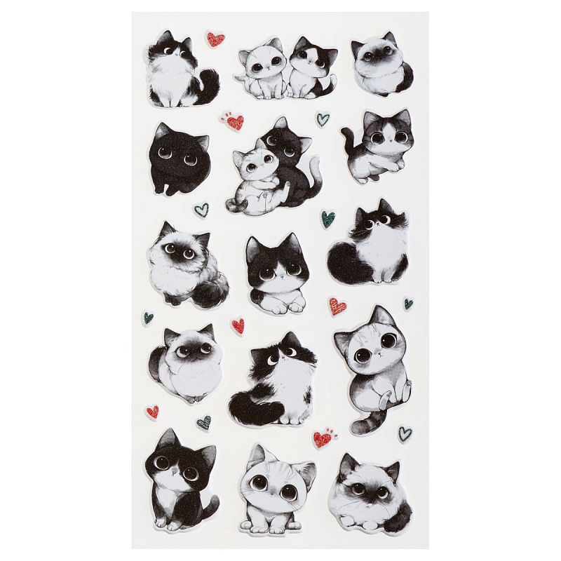 Наклейки объемные MESHU "Furrr", 10*23см, инд. уп., европодвес