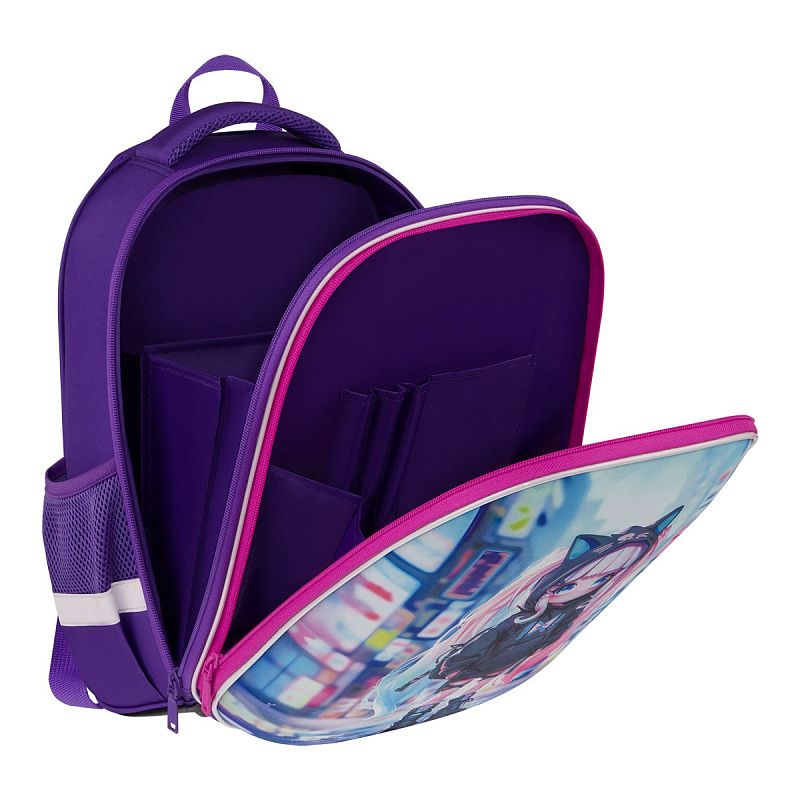 Ранец ArtSpace School Friend "City style" 39*30*18см, 2 отделения, 2 кармана, анатомическая спинка 