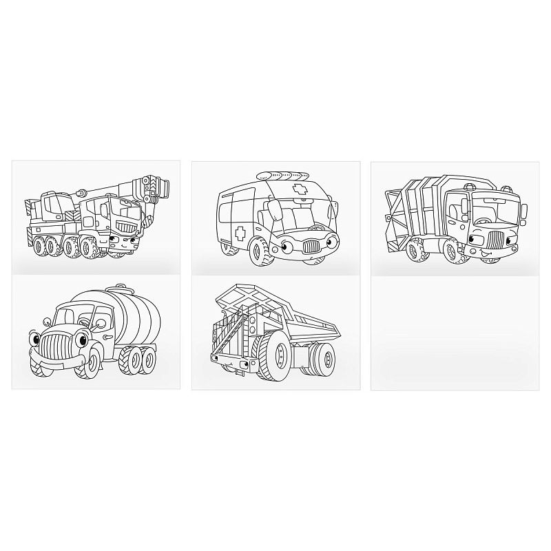 Раскраска А4, 8 стр., ТРИ СОВЫ "Для мальчика"